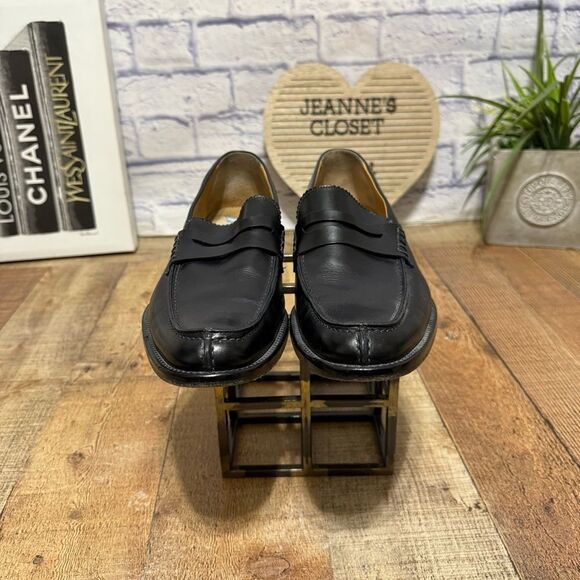 ANTONIO MAURIZI Black LEATHER LOAFER 10 MADE IN ITALY main image 11
